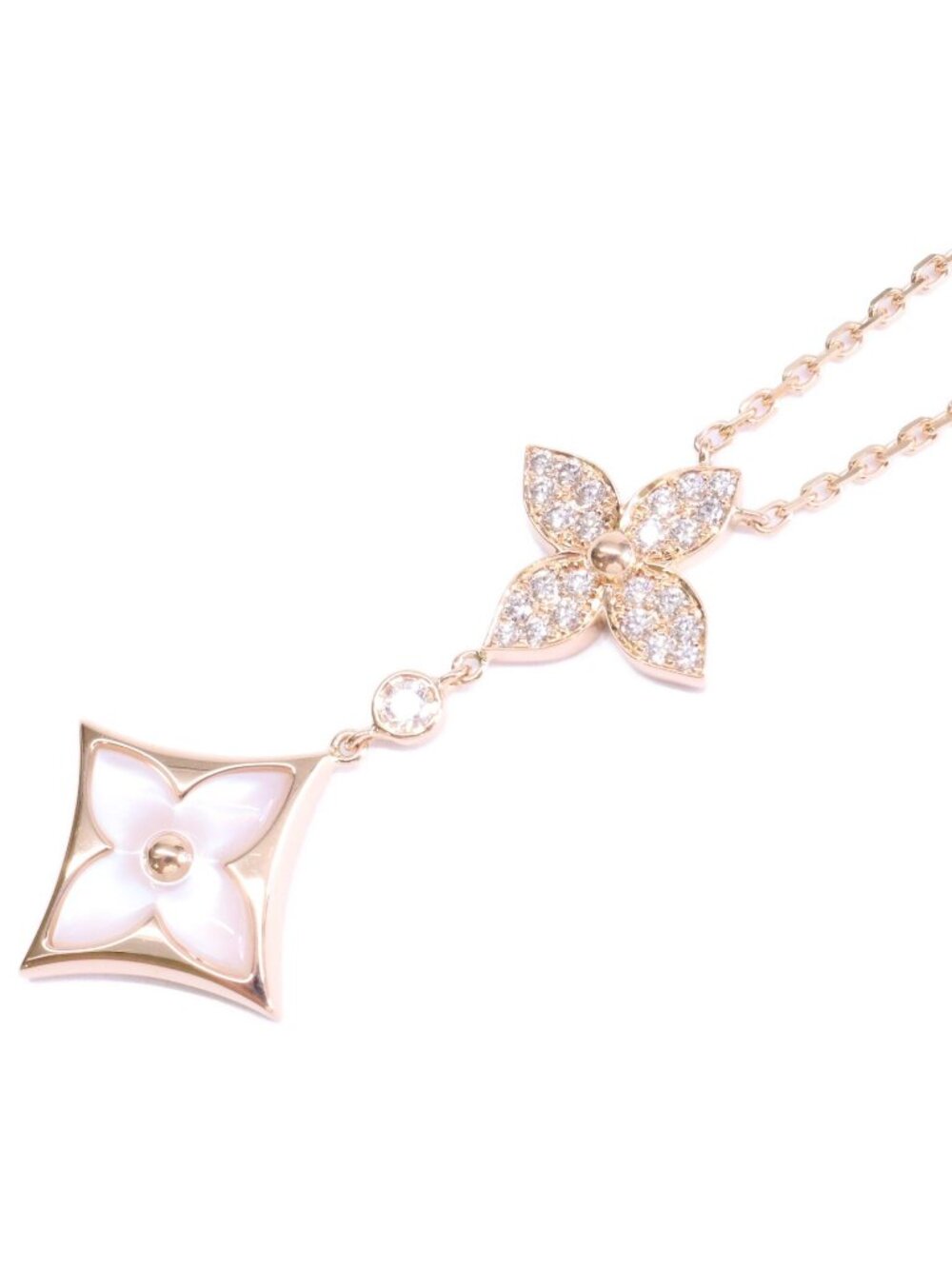 Louis Vuitton Mother of Pearl Diamond Pendant Star Blossom